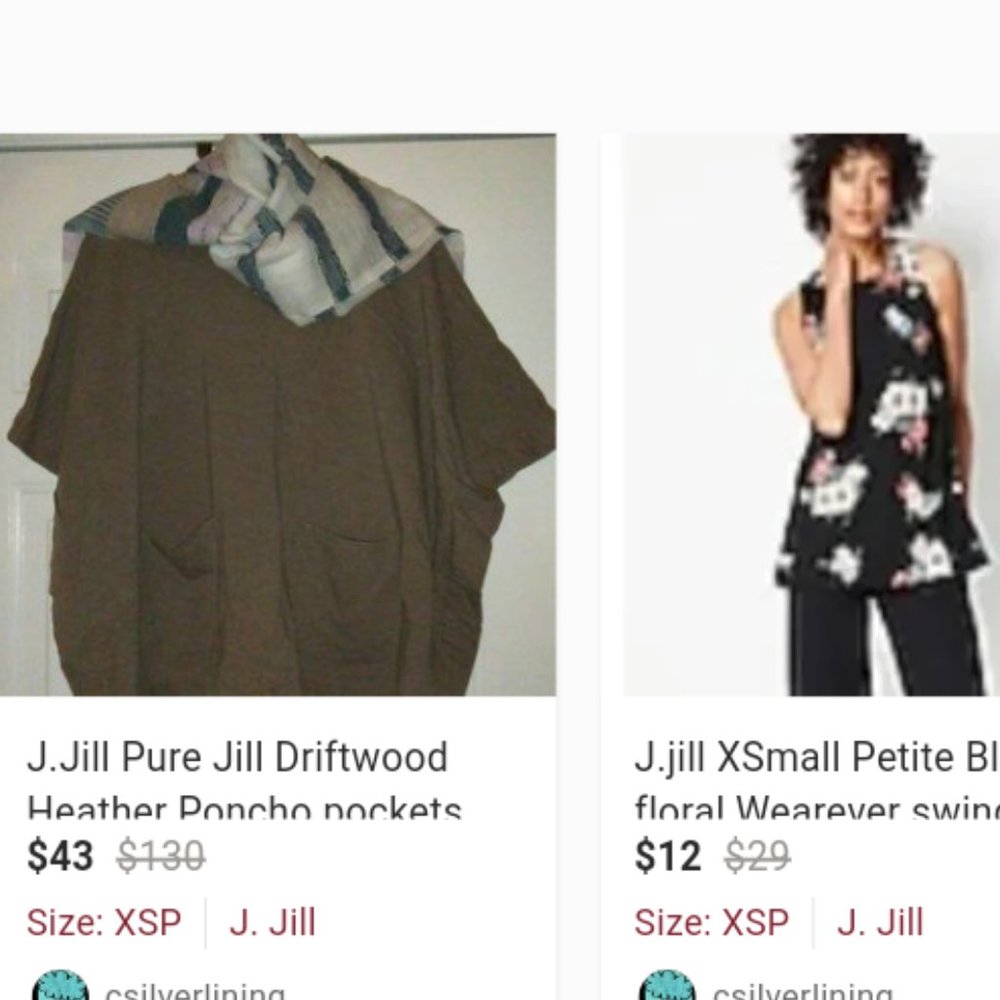 5 pieces! XSP-LP J.jill Reseller Bundle Tops Cardigan Poncho - Picture 2 of 3